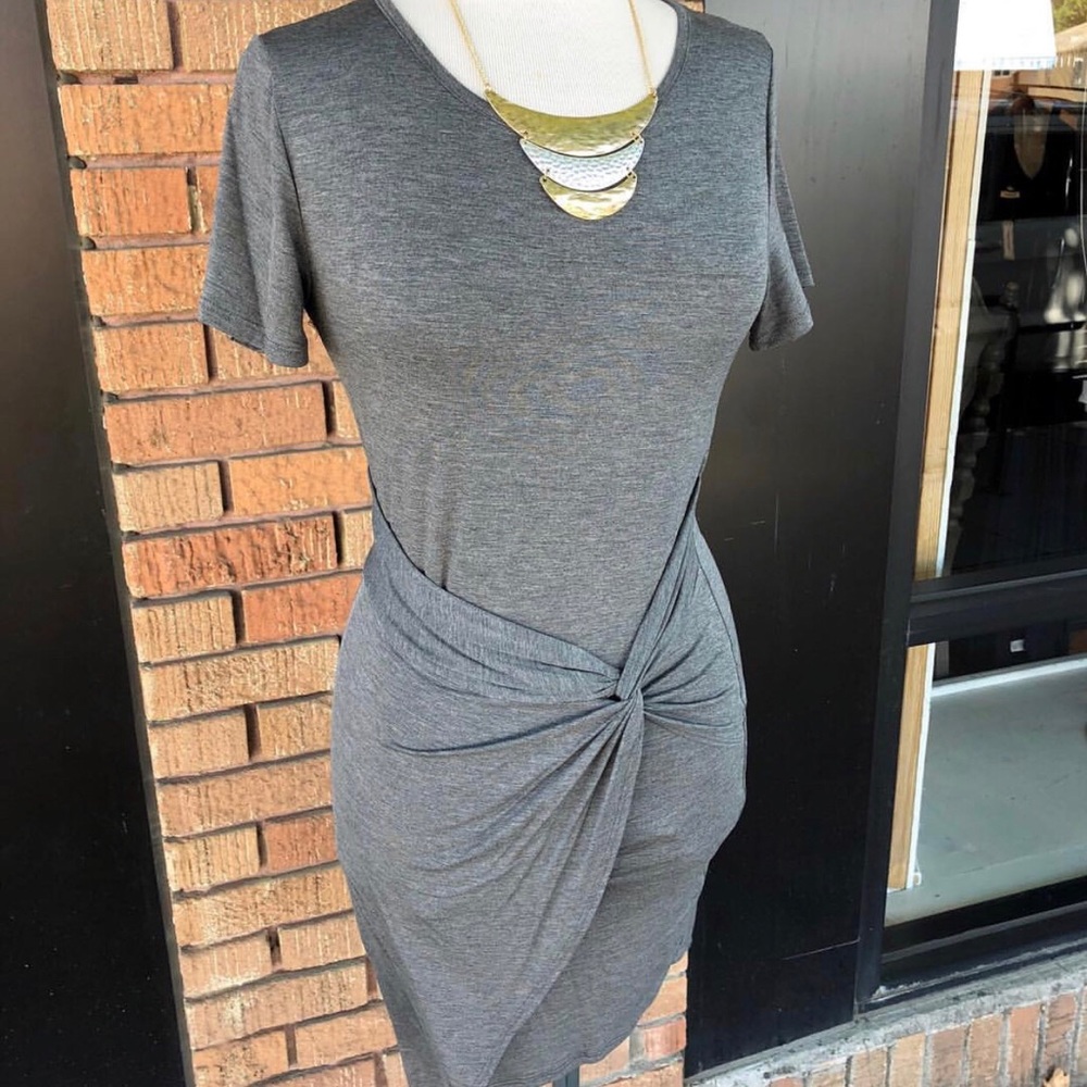 Twist front dress